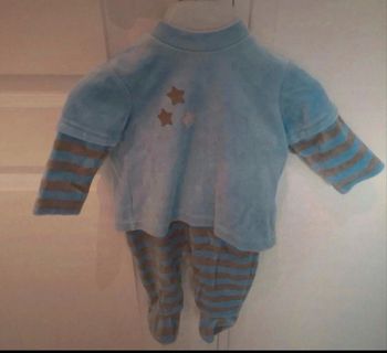 Ensemble bébé garçon velours vertbaudet 3 mois
