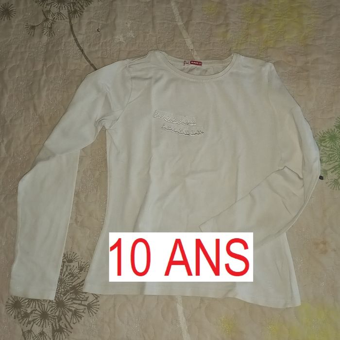 Tee-shirt manches longues 10 ans 138 cm