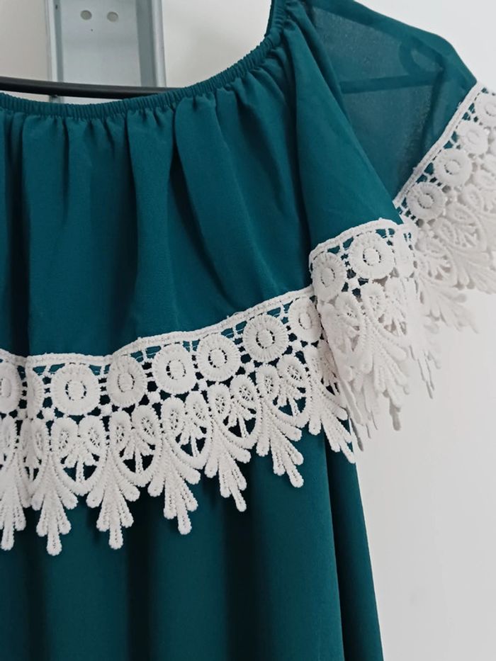 Robe d'été bleu emeraude taille XL42 - photo numéro 2