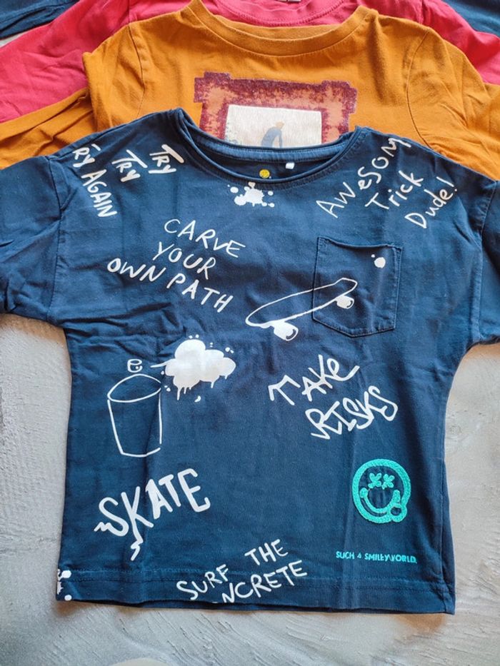 Lot de 5 t-shirts manches longues 4 ans - photo numéro 4