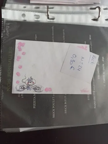 Feuille Diddl rectangulaire 24 0,30€