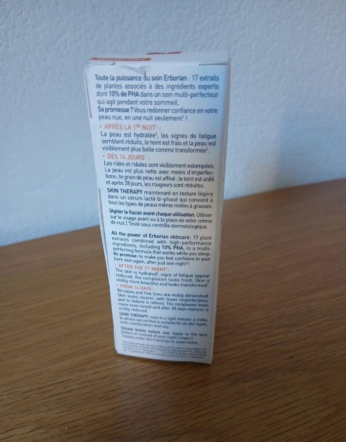 Skin therapy serum nuit erborian - photo numéro 3