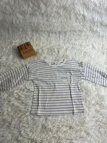 T-shirt manches longues la redoute kids taille 18 mois