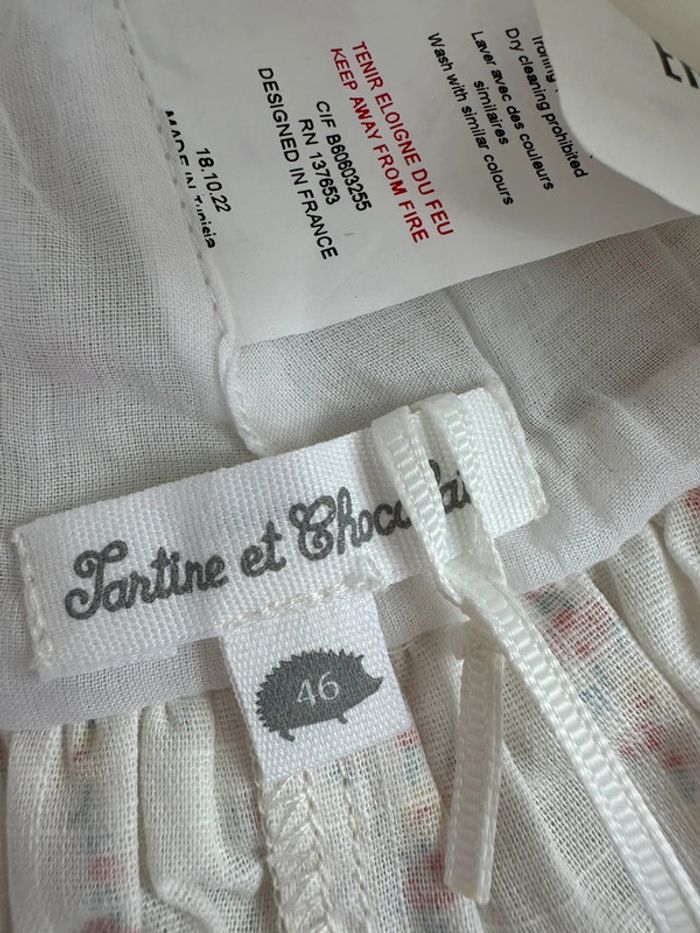 Bob fleurie tartine et chocolat taille 46 / 6 mois - photo numéro 4
