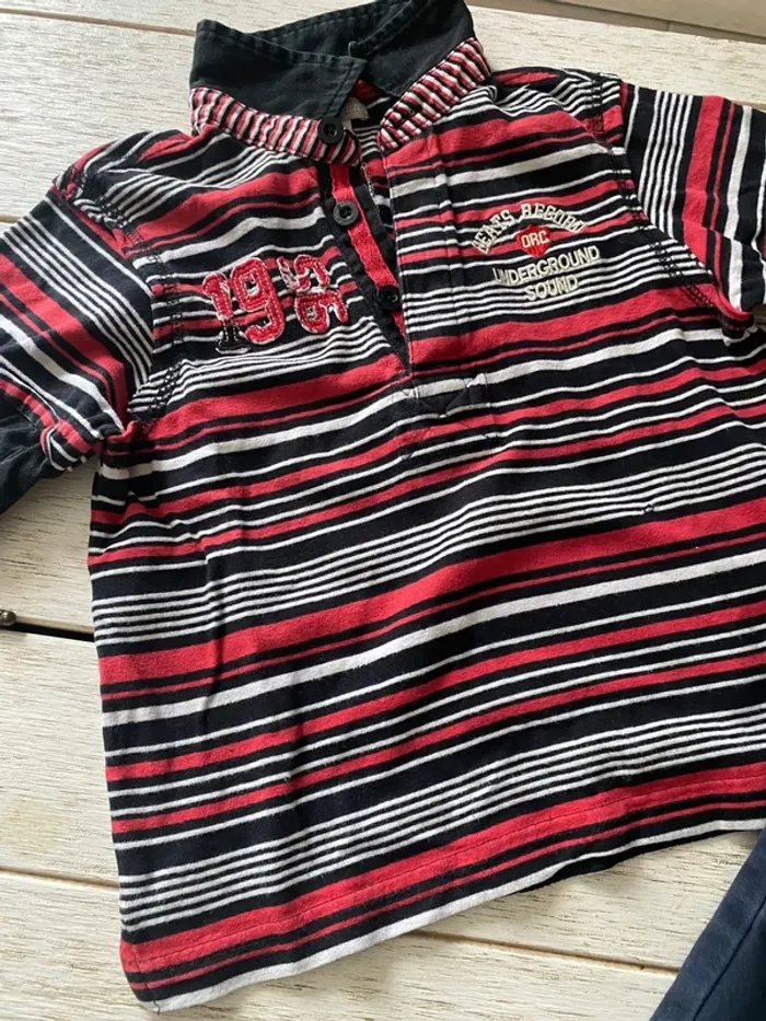 Ensemble pantalon habillé + polo garçon 4 ans - photo numéro 5