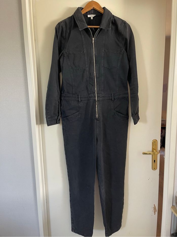 Combinaison en denim Jakes – Taille 38 – Bleu marine foncé / Noir
