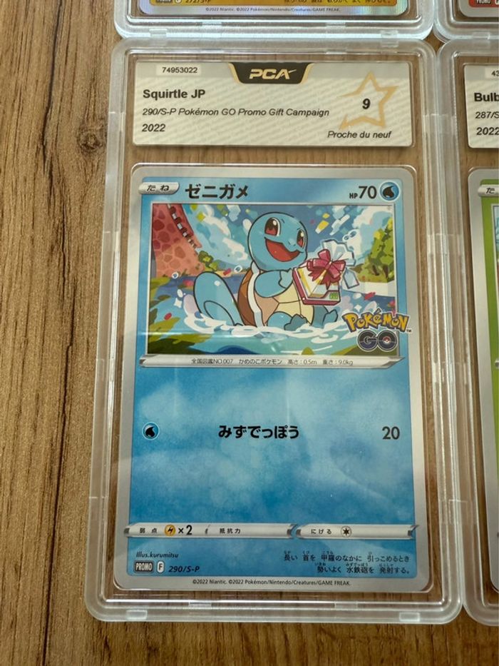 Lot de 4 cartes Pokémon japonaise PCA 9 et 9,5 - photo numéro 4