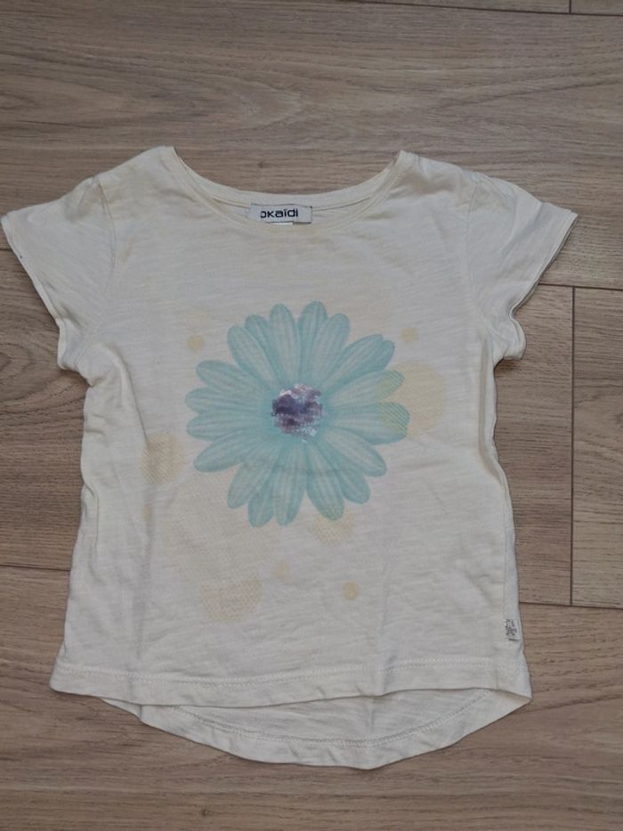 Tee shirt manche courte fille 24 mois