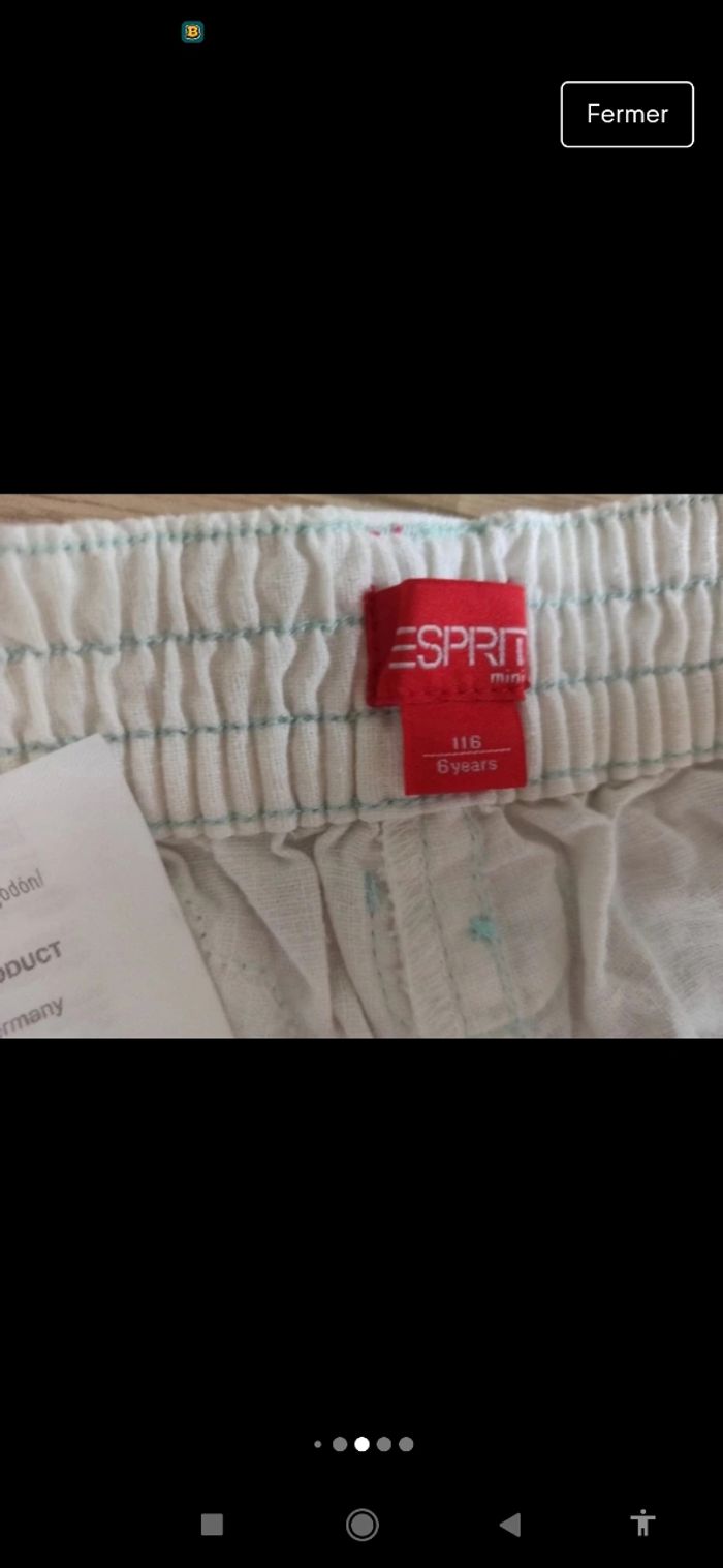 Pantalon blanc en lin et coton esprit 6 ans - photo numéro 7