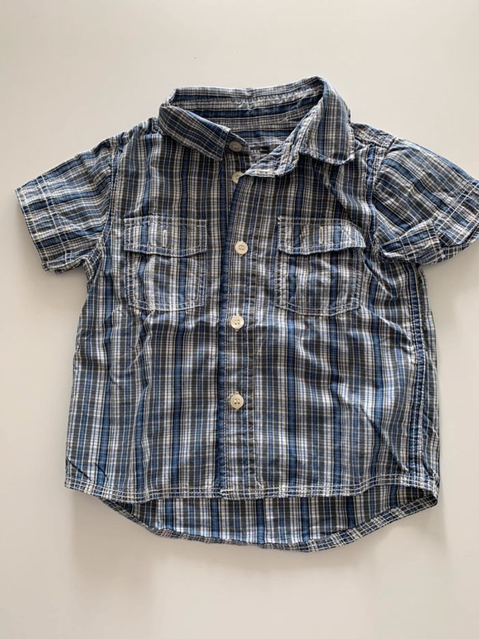 Chemise manches courtes bebe garçon H&M 12/18 mois