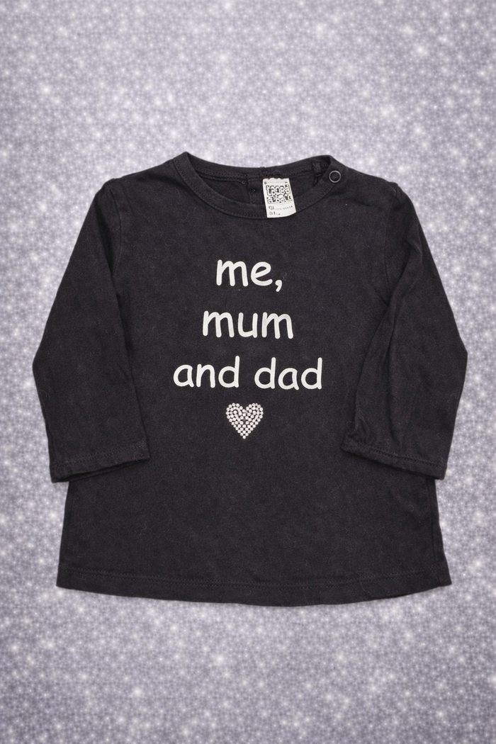 🖤 Tee-shirt bébé Tape à l’Œil 18 mois – Message trop mignon 👶 - photo numéro 2