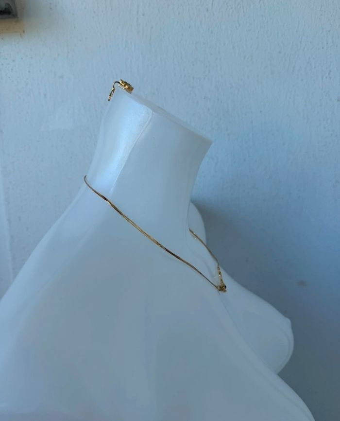 Parure collier et boucles d'oreilles doré avec pierres vintage - photo numéro 3