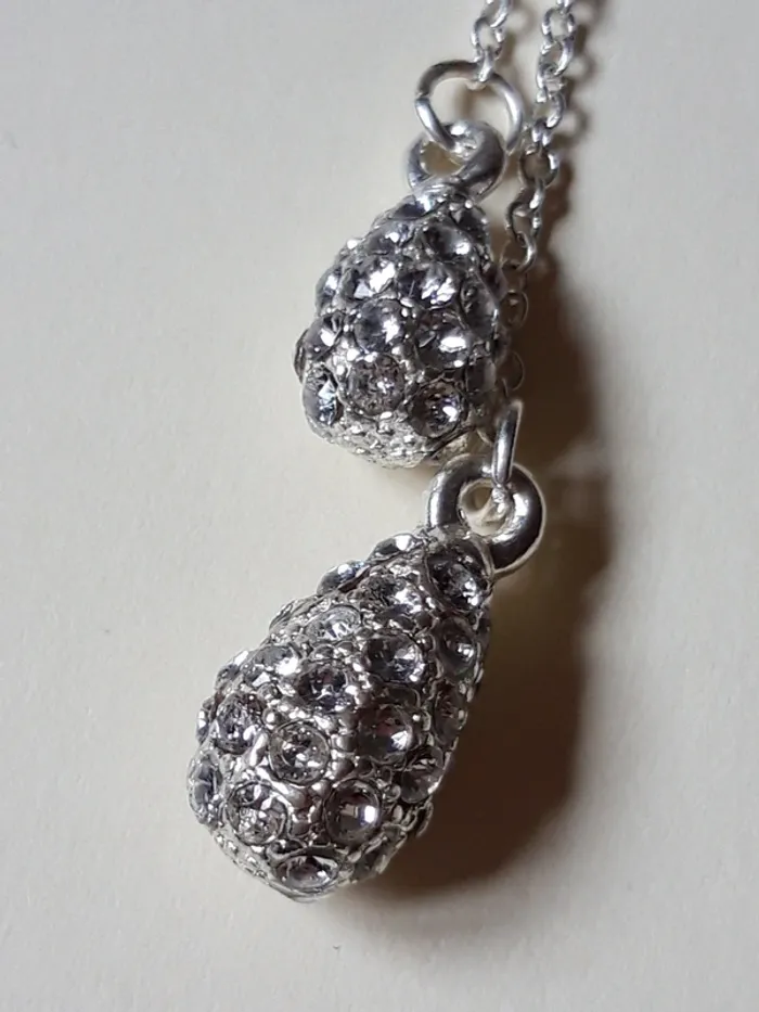 Collier fantaisie argenté - photo numéro 3