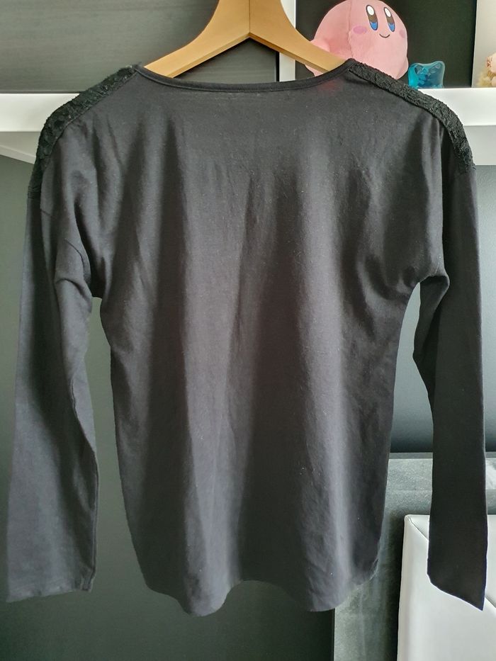 T-shirt manches longues avec inscription - photo numéro 4