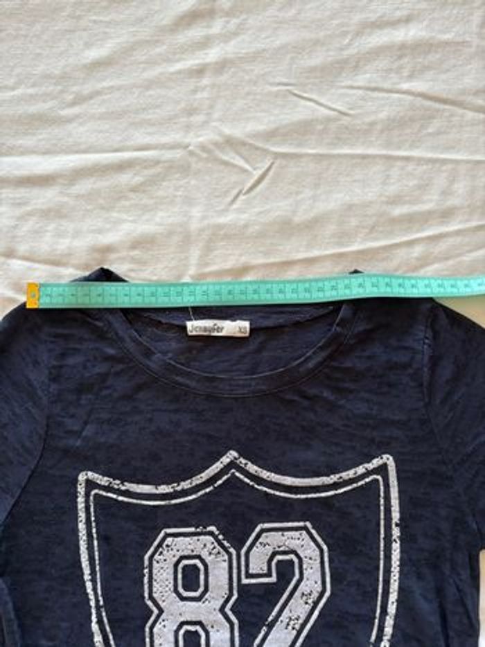 T-shirt bleu marine pour fille - photo numéro 6