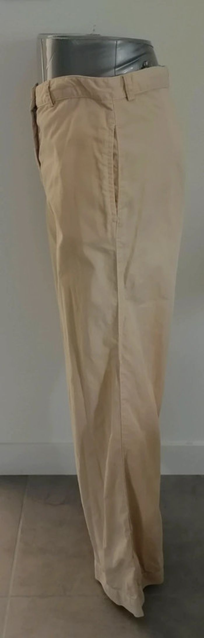 Pantalon beige évasé Taille 34/36 Armani Jeans - photo numéro 5