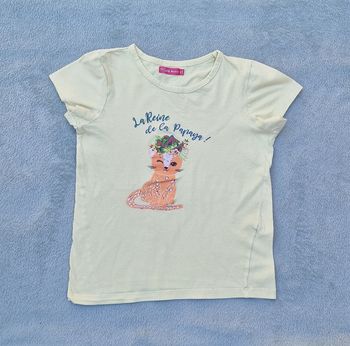 T-shirt jaune Tissaïa 10 ans, très bon état