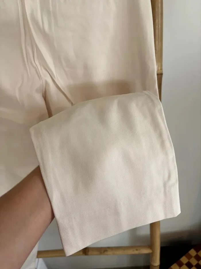 Pantalon habillé couleur crème Zara taille 40 - photo numéro 11