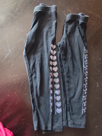 Lot de 2 legging a strass