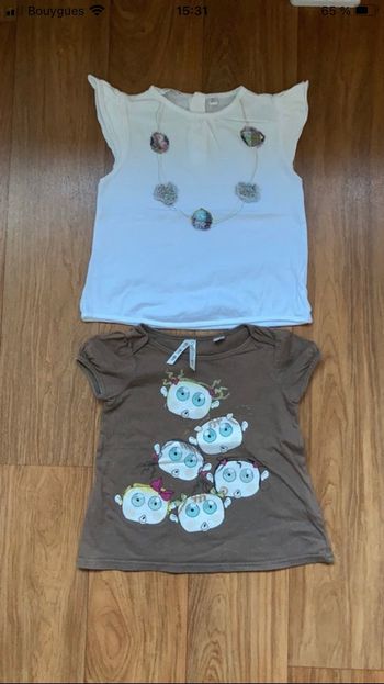 Lot 2 t-shirt 3 ans