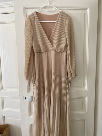 Robe longue beige / crème