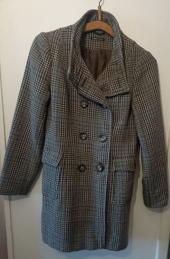 Manteau 3 Suisses Collection - 65% LAINE - Motif Prince de Galles - T36/38