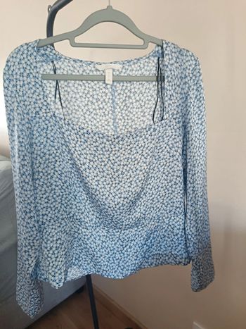 Blouse satinée fleurie L H&M