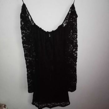 Robe noire en dentelle femme 🌹