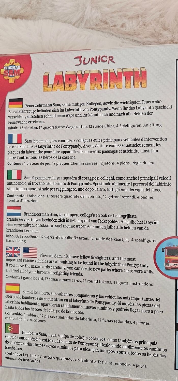 Jeu de société Sam Le Pompier Junior Labyrinth 4 ans Neuf - photo numéro 5