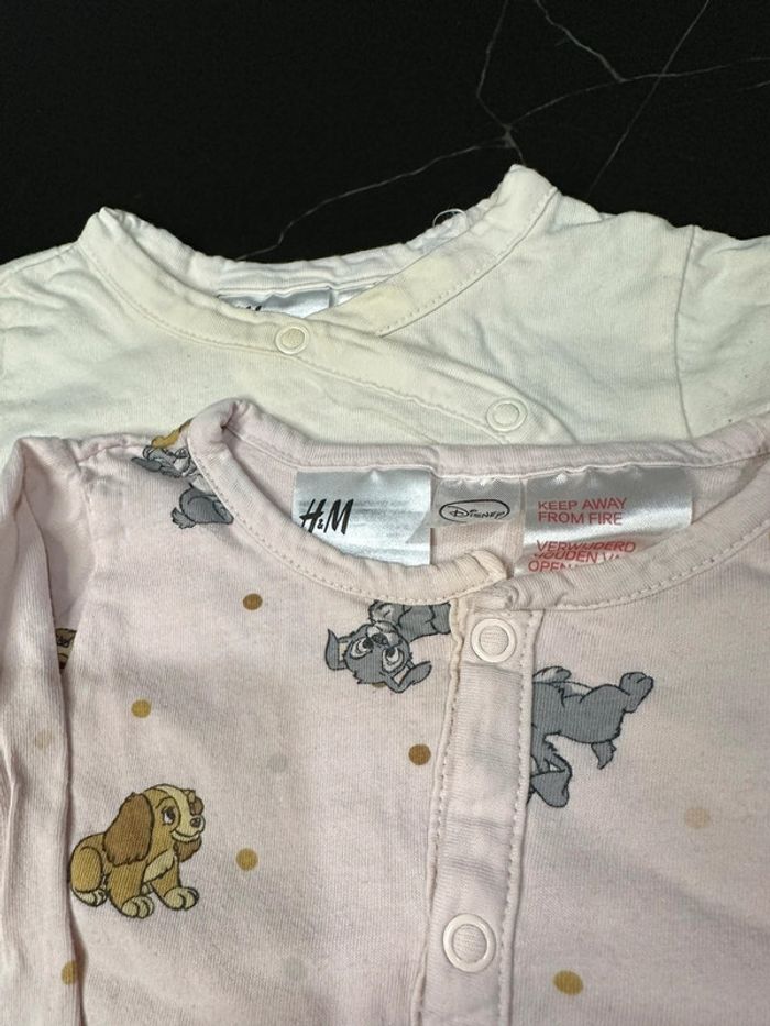 Lot de 2 pyjamas/grenouillères Disney La belle et le Clochard - photo numéro 4