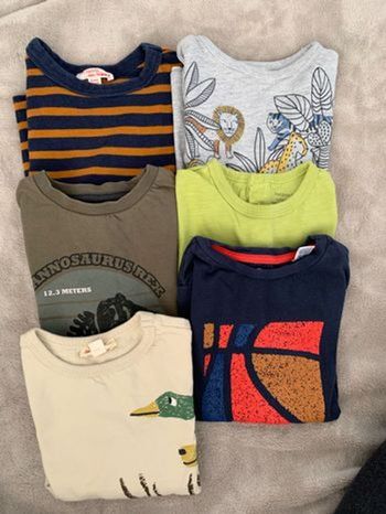 Lot de 6 tee shirts ML 3 Ans