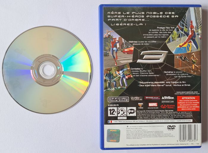 Marvel Spiderman 3 Sony PlayStation 2 PS2 - photo numéro 3
