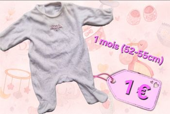 Pyjama fille 1 mois