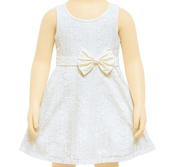 Robe jaune à dentelle