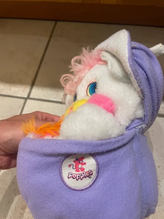 Peluche Pooples Baby Bibsy 1986 avec pompon - photo numéro 7