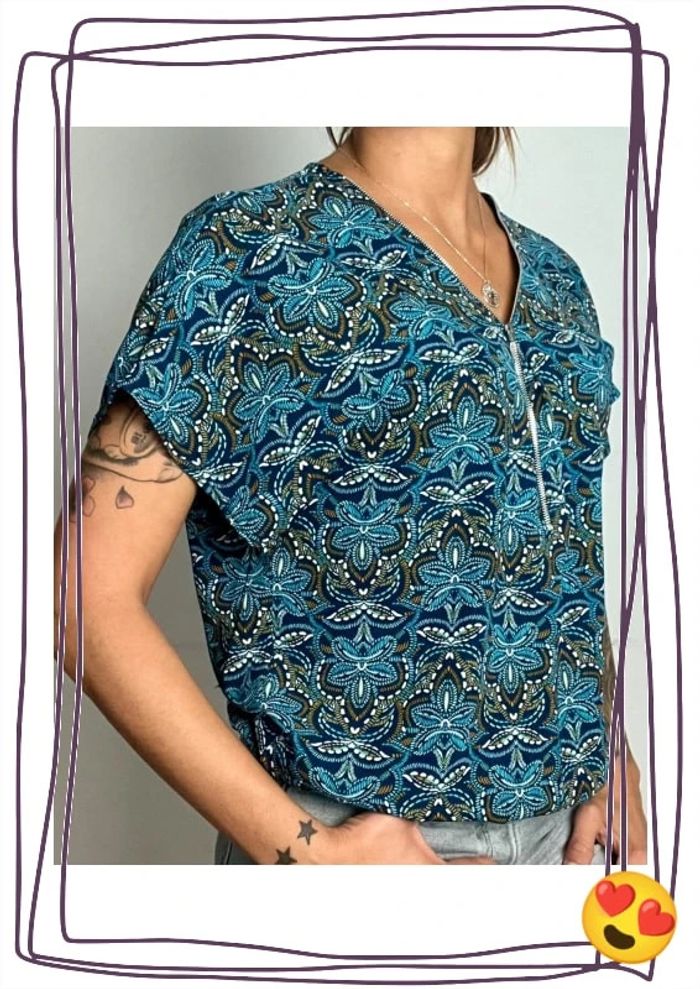 Blouse manches courtes taille 36 - photo numéro 2