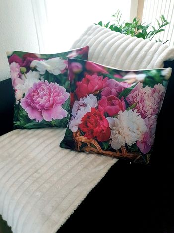 Housses coussin 45x45 (x2) bohème coloré – canapé salon