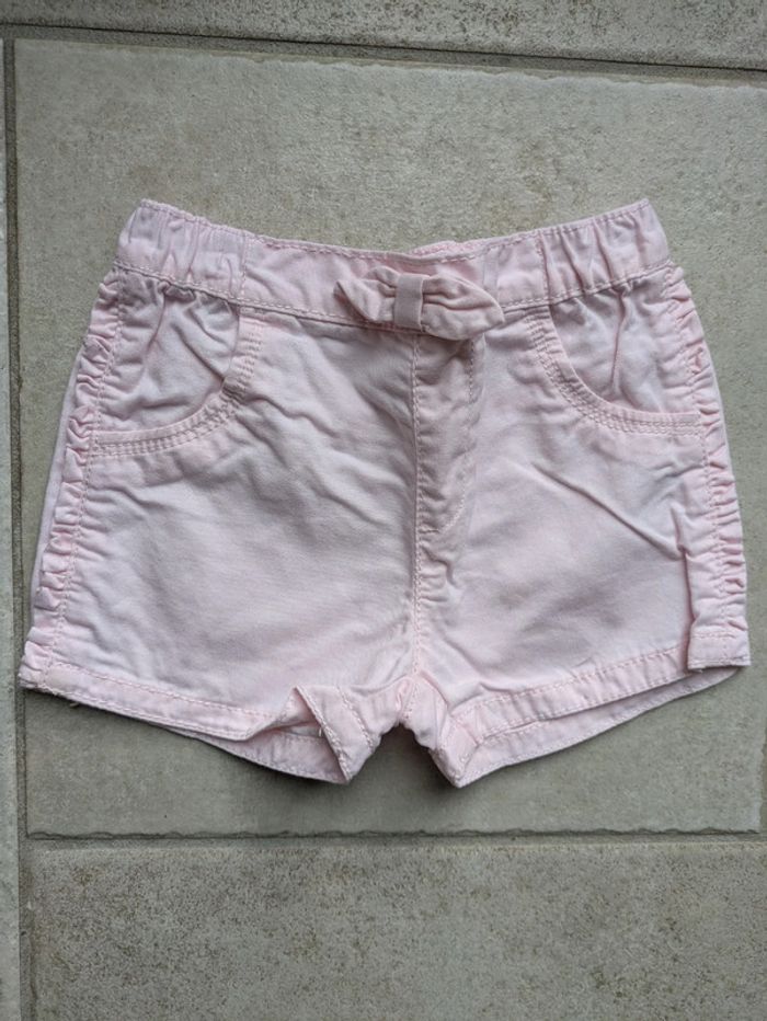 Short rose fille 18 mois