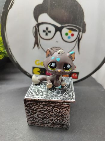 Lps01142 My Littlest Petshop Pet Shop LPS Authentic Chat Cat Tabby Gouttière 815