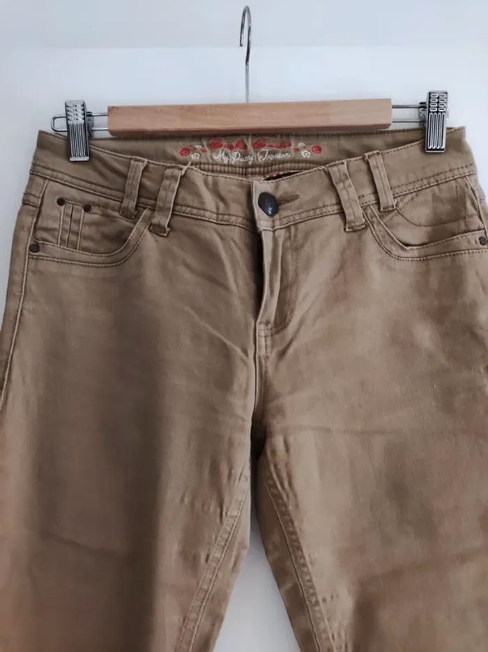 Pantalon beige Cache cache - T.36 - photo numéro 3