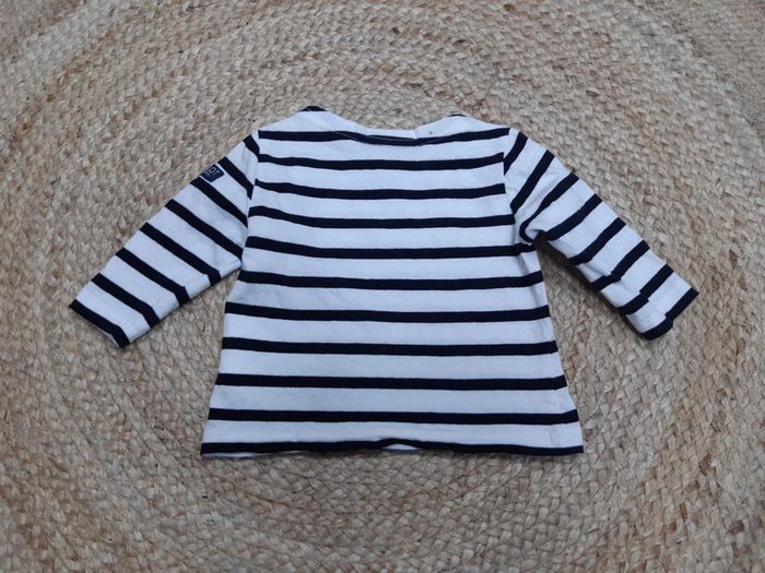 Tee shirt manches longues rayé Hublot 6 mois - photo numéro 5