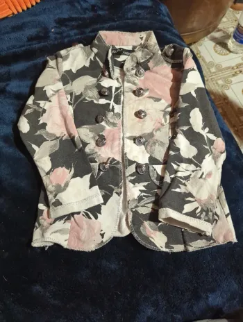 Veste officier fleurie