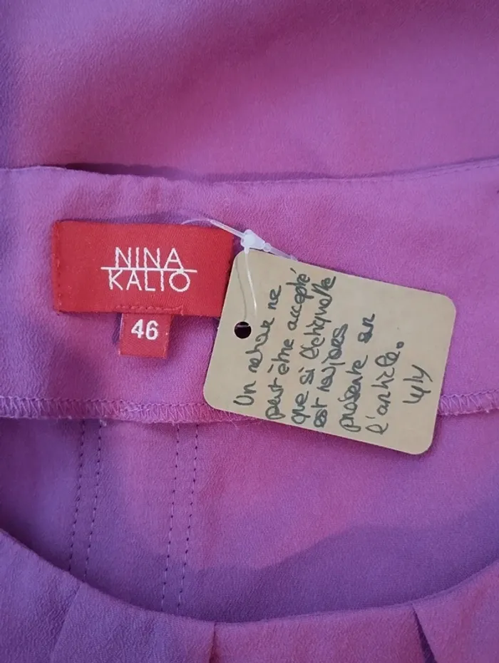 Blouse manches courtes Nina Kalio taille 42 - photo numéro 7