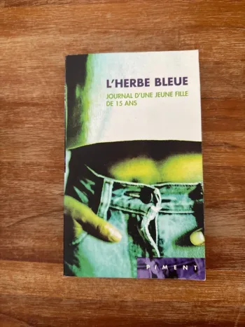 Livre l’herbe bleue, journal d’une jeune fille de 15 ans