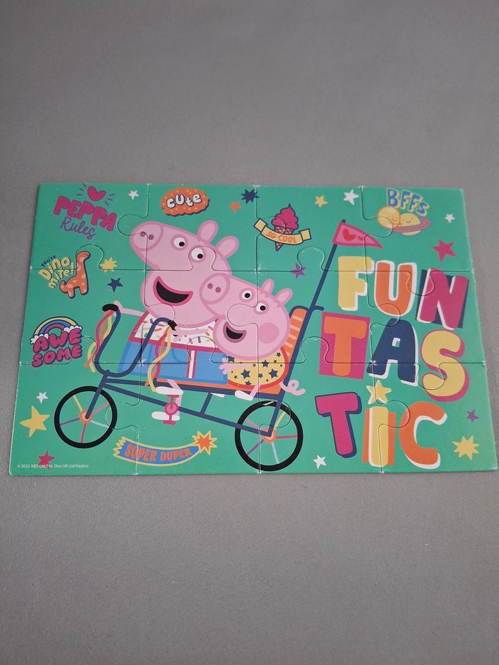Boîte de 4 puzzles Peppa Pig 3ans - photo numéro 2