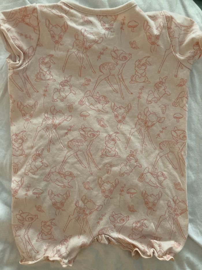 Combishort bébé Bambi Disney parfait état - photo numéro 2
