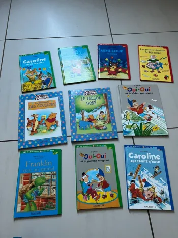 Lot de 10 livres la bibliothèque hachette des petits