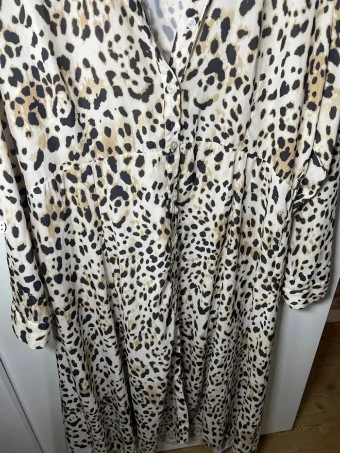 Robe longue femme léopard taille 46 / new look - photo numéro 5