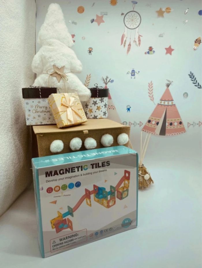 Jouet de construction - Blocs de construction magnétiques - 88 pièces neuves - 3D pipe-line