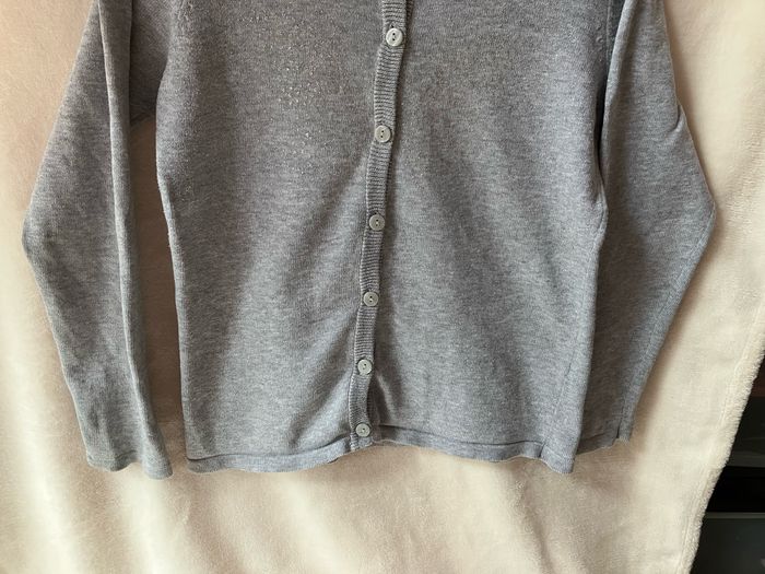 Gilet gris clair In Extenso 8 ans (1€50) - photo numéro 3